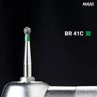 Діамантовий бір BR-41C. Куляста (кулька) (ISO 001/015), ЗЕЛЕНА