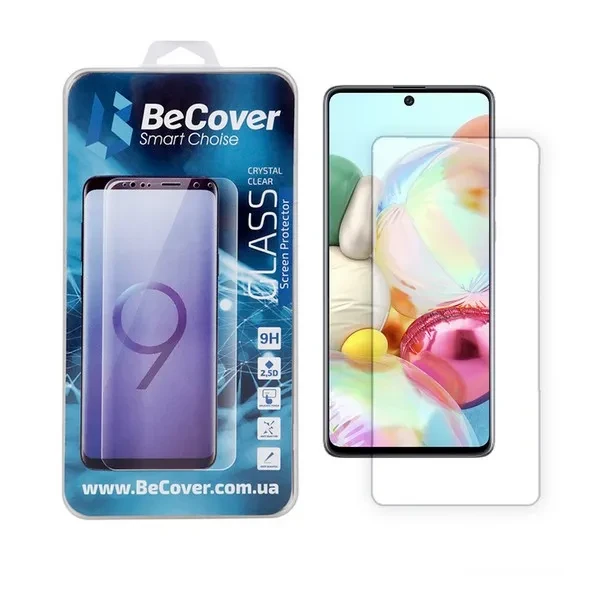 Захисне скло Samsung Galaxy A71 SM-A7160 Crystal Clear Glass (704671) BeCover