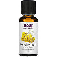 Эфирное масло бессмертника NOW Foods, Essential Oils "Helichrysum" с маслом жожоба (30 мл)
