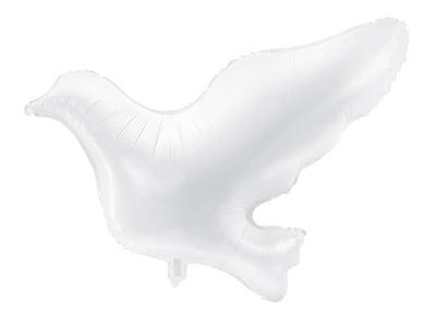 PD Фольговані кулі фігури. Білий голуб. Foil balloon white pigeon, 77x66cm, в УП