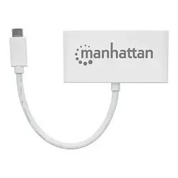 USB-хаб Intracom Manhattan 163552 Phantom White