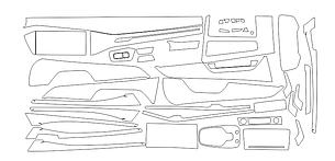 Комплект викрійок для салону AUDI A6 Avant 2020