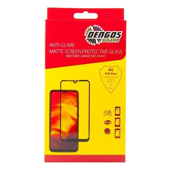 Захисне скло Samsung Galaxy A107 A10s Full Glue матове Dengos