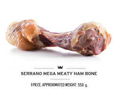 М'яка кістка для собак середніх і великих порід SERRANO MEGA MEATY HAM BONE, 550 г