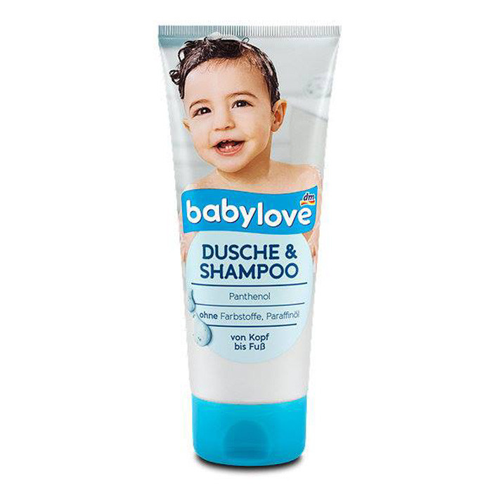 Шампунь + гель для душу Babylove 2в1 дитячий 200 мл