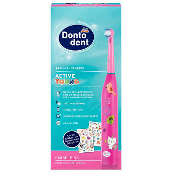 Дитяча Електрична щітка Dontodent Rosa