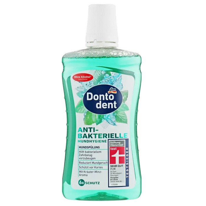 Ополіскувач для рота Dontodent Antibakterielle 500 мл, фото 1