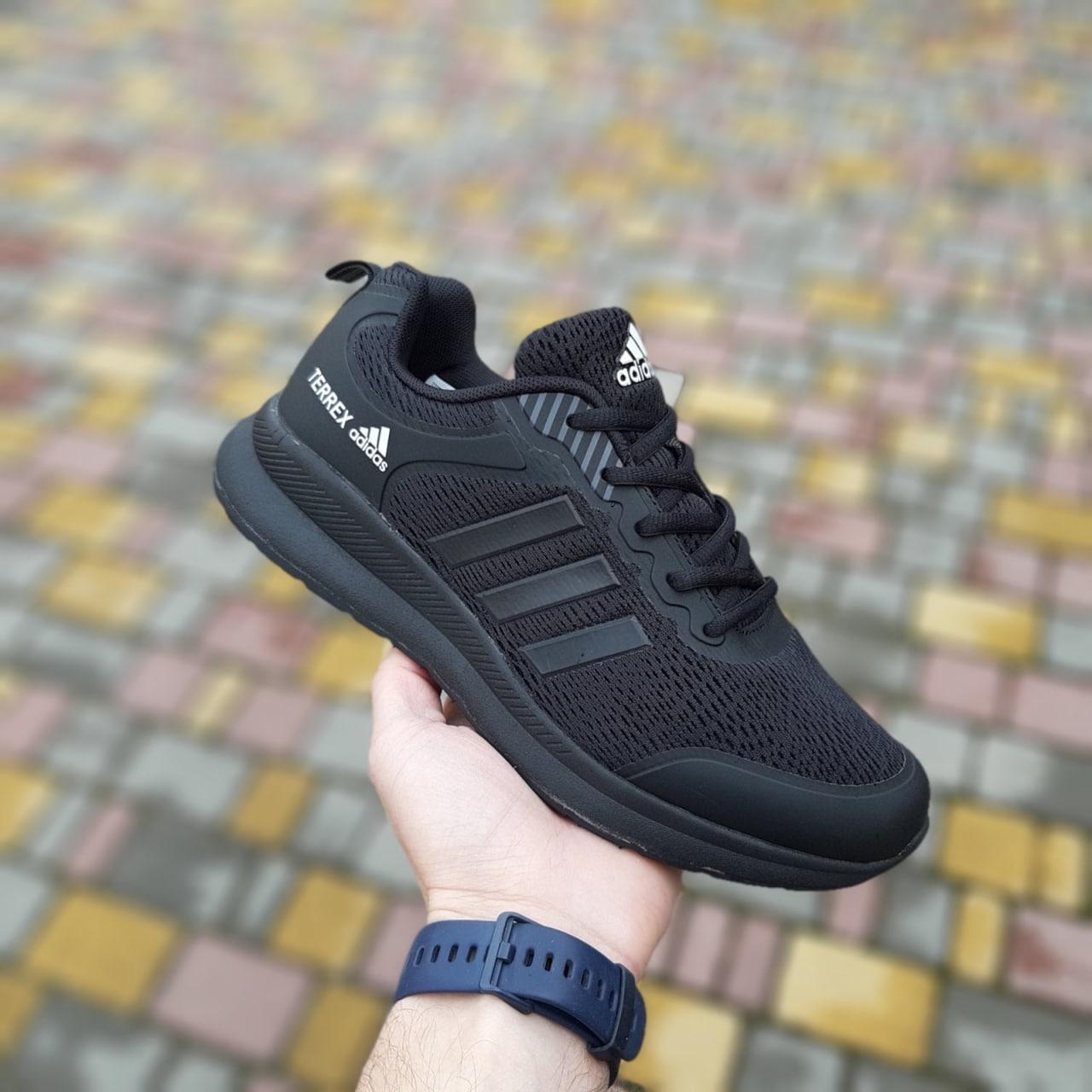 Кросівки чоловічі Adidas Terrex чорні текстильні адідас легкі весна літо спортивні