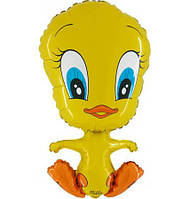 G 21" Шар воздушный фольгированный Утенок Foil balloon Yellow duck 53 cm - В УП MrShar