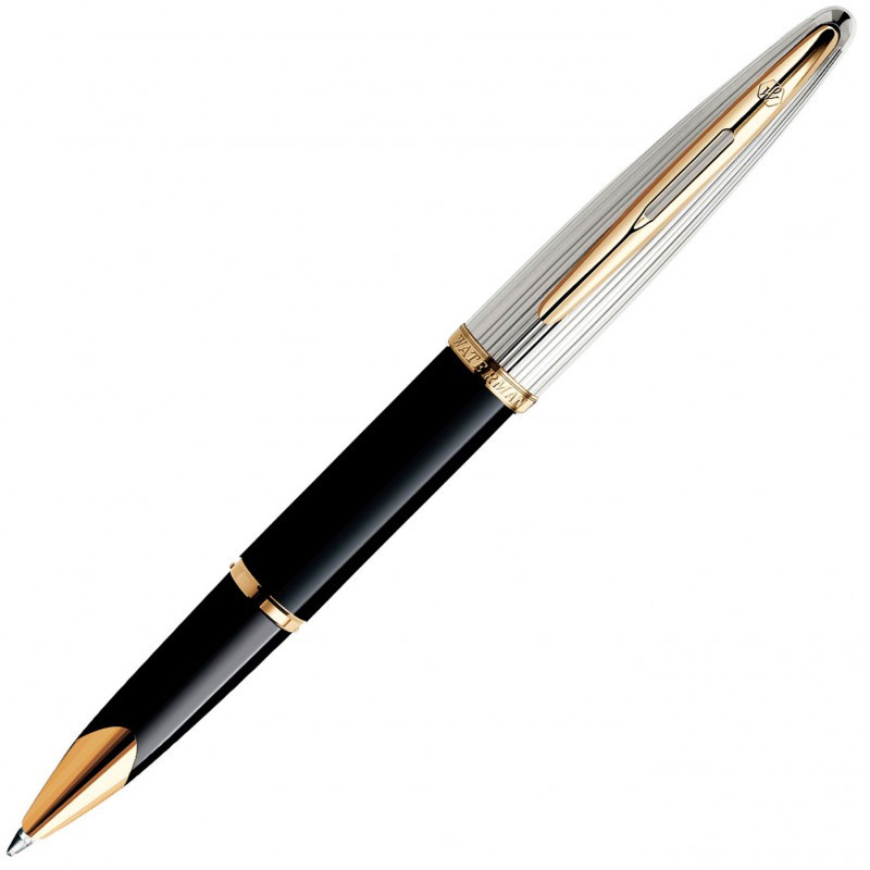 Ручка-ролер Waterman CARENE Deluxe Black/silver RB (41 200)