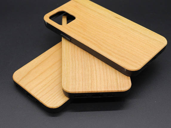 Дерев'яний чохол для телефону iPhone 11 PRO під гравіювання колір "вільха", фото 1