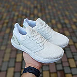 Жіночі кросівки Adidas Ultraboost білі адідас повсякденні демісезонні адідас легкі сітка, фото 8