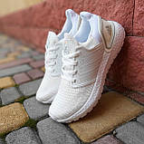 Жіночі кросівки Adidas Ultraboost білі адідас повсякденні демісезонні адідас легкі сітка, фото 11