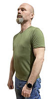 Зелена футболка чоловіча хакі 190 щільність