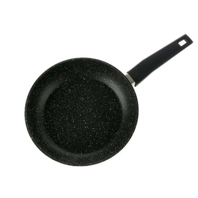 Сковорода з мармуровим покриттям Tiross TS-1251P скляна кришка d24 см