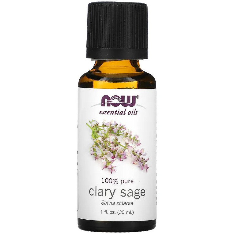 Ефірна олія мускатної шавлії NOW Foods, Essential Oils "Clary Sage" (30 мл)