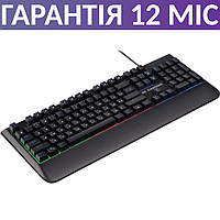 Ігрова клавіатура з підсвічуванням 2E KG325 GAMING LED USB чорна, псевдо-механічна