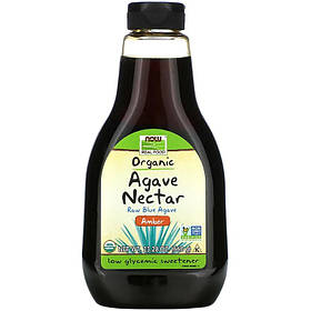 Органічний нектар агави NOW Foods, Real Food "Organic Agave Nectar" бурштиновий (660 г)