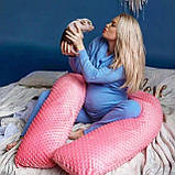 U-образна подушка для вагітних XXL - 150 див. + наволочка. Багато кольорів., фото 10