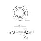 Світильник Videx під лампу GU10 врізний Круглий Білий VL-SPF08R-W 27140, фото 5