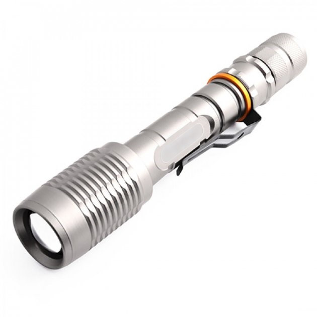 Тактичний ліхтар Bailong 2804-T6 сірий, фото 1