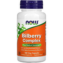 Чорничний комплекс NOW Foods "Bilberry Complex" (100 капсул)