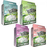 Наповнювач соєвий для кішок KOTIX TOFU Солодкий персик 6L, фото 2