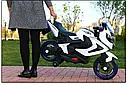 Дитячий електромотоцикл BMW на акумуляторі, ручка газу червоний, фото 7