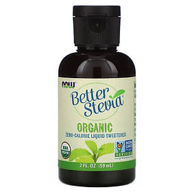 Рідкий цукрозамінник органічна стевія NOW Foods "Organic Better Stevia" (60 мл)