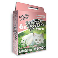 Наполнитель соевый для кошек KOTIX TOFU Сладкий персик 6L