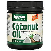 Органическое кокосовое масло Jarrow Formulas "Extra Virgin Coconut Oil" холодного отжима (473 мл)