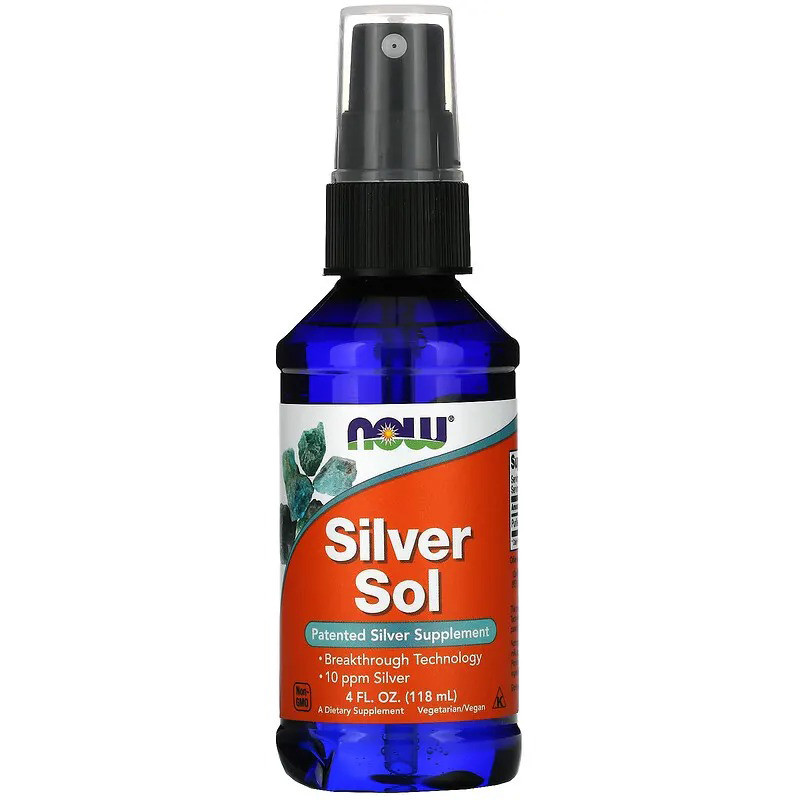 Колоїдне срібло NOW Foods "Silver Sol" спрей (118 мл)
