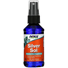 Колоїдне срібло NOW Foods "Silver Sol" спрей (118 мл)