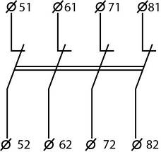 Додатковий контакт для ПМ-0 ДК(ПМ0)-04 (LA1-KN04), фото 4