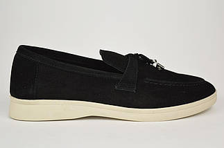 Лофери жіночі Lonza 3041 40 Чорні замша 37, фото 3