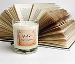 Свічка "Не псіхуй...", з соєвого воску, крафтова подарунок універсальний, свічка арома для затишку, фото 3