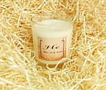Свічка "Не псіхуй...", з соєвого воску, крафтова подарунок універсальний, свічка арома для затишку, фото 2