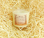 Свічка "Допоки горить вогонь: я в ресурсі, я в потоці, делегую лідершип" з соєвого воску, крафтова - Подарунок в офіс, фото 2