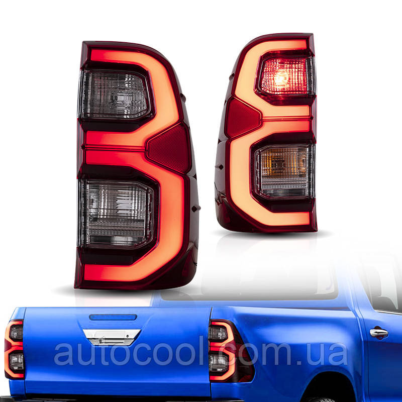 Задні LED ліхтарі Toyota Hilux 2015-2020 г.в. Тойота Хайлюкс