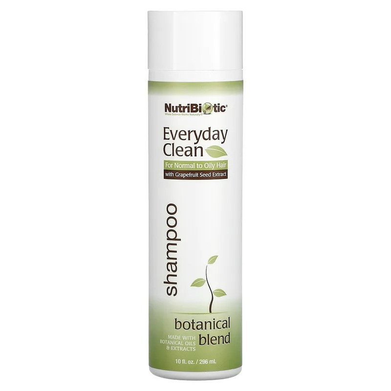 Шампунь для волосся NutriBiotic, Botanical Blend "Everyday Clean Shampoo" на рослинній основі (296 мл)