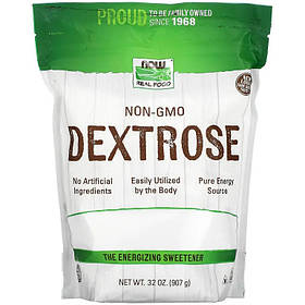 Декстроза NOW Foods, Real Food "Dextrose" фруктовий цукор (907 г)