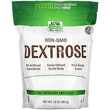 Декстроза NOW Foods, Real Food "Dextrose" фруктовий цукор (907 г)