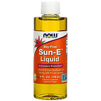 Жидкий витамин Е, NOW Foods "Sun-E Liquid" из подсолнечного масла (118 мл)