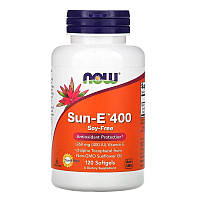 Витамин Е, NOW Foods "Sun-E 400" из подсолнечного масла (120 гелевых капсул)