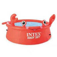 Intex Бассейн надувной 26100 NP Crab Easy Set, в коробке