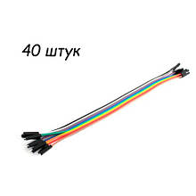 Dupont Дюпон, 40 шт., кабель папа-мама 20 см для Arduino