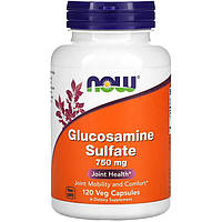 Глюкозаміну сульфат NOW Foods "Glucosamine Sulfate" 750 мг (120 капсул)