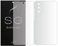 Бронепленка Samsung Galaxy S20 FE G780F Комплект: для Передней и Задней панели полиуретановая SoftGlass