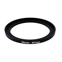 Підвищувальне кільце 58-67 мм для Canon, Nikon