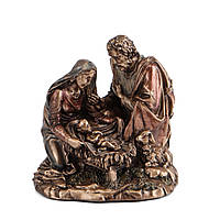 Миниатюрная статуэтка Veronese Рождество Христово 6,5 см 77851 бронзовое напыление